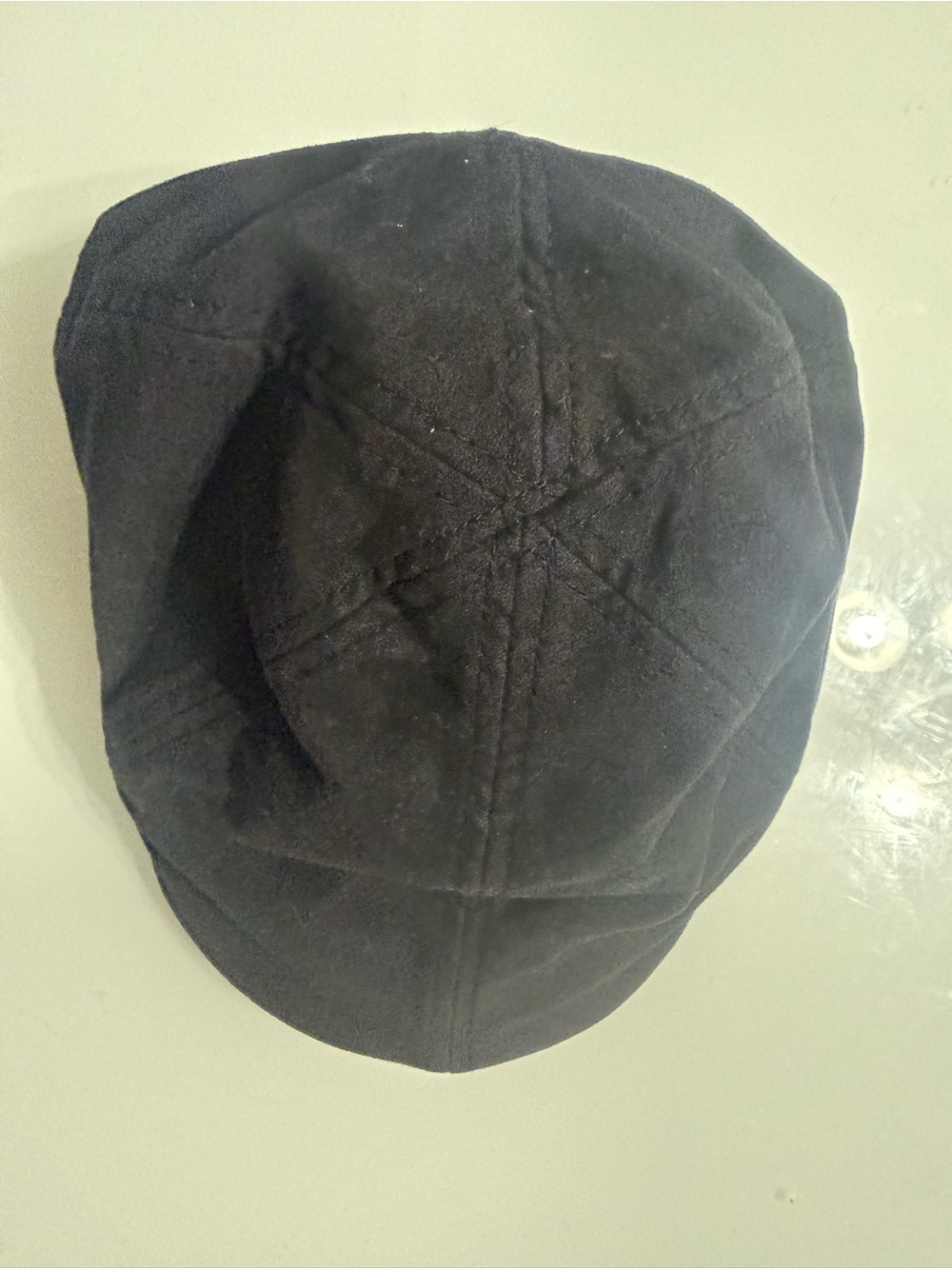 GAP Black Cotton Newsboy Cap Hat Mens M/L Ivy Cabbie Gatsby Style